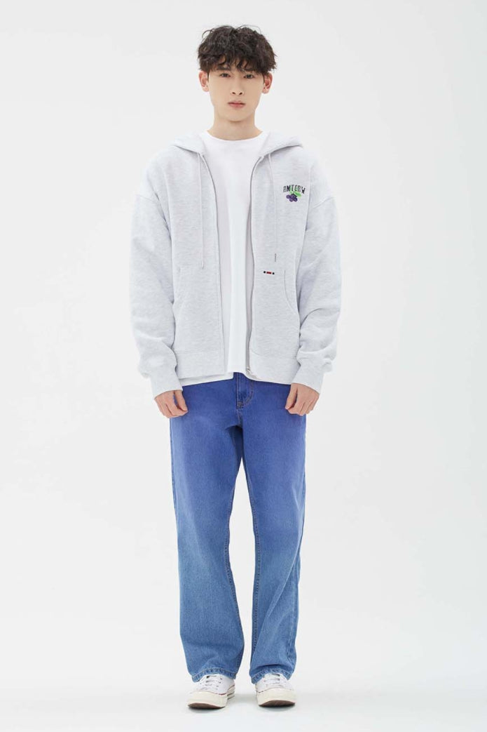 ROMANTIC CROWN(ロマンティック クラウン) GARDENING BERRY HOOD ZIP UP_LIGHT GREY