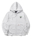 ROMANTIC CROWN(ロマンティック クラウン) GARDENING BERRY HOOD ZIP UP_LIGHT GREY