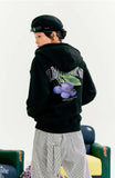 ROMANTIC CROWN(ロマンティック クラウン) GARDENING BERRY HOOD ZIP UP_BLACK