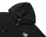 ROMANTIC CROWN(ロマンティック クラウン) GARDENING BERRY HOOD ZIP UP_BLACK
