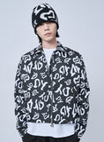 オーワイ(OY) WAVE LOGO BACK STAR JACKET-BLACK