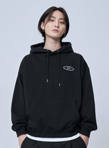 オーワイ(OY)  DAISY LOGO HOODIE-BLACK