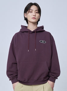 オーワイ(OY) DAISY LOGO HOODIE-BURGUNDY