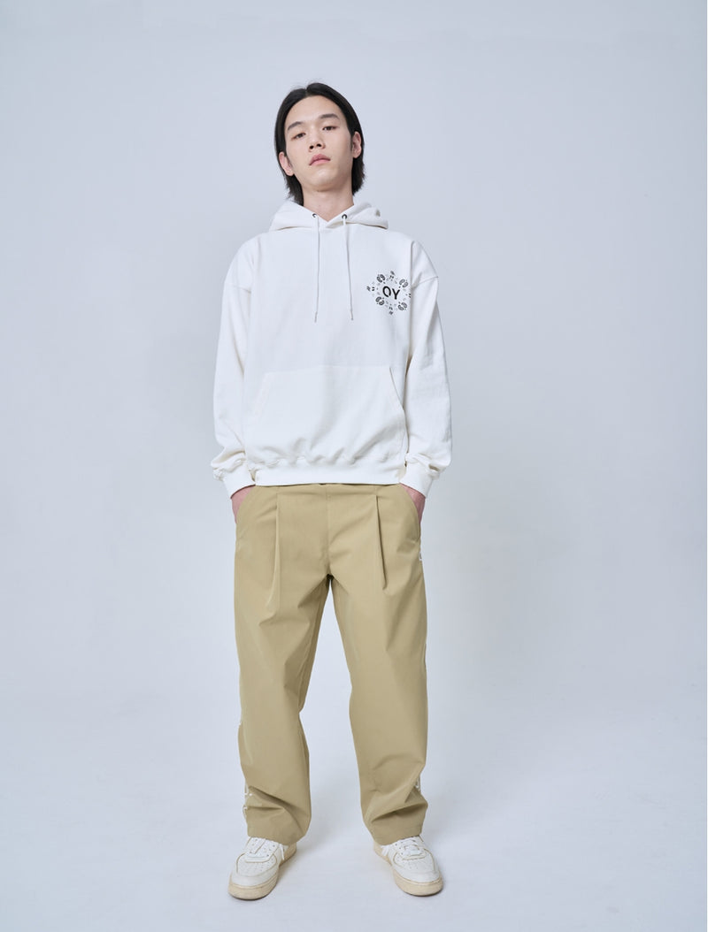 オーワイ(OY) PAISLEY TRUMP HOODIE-WHITE