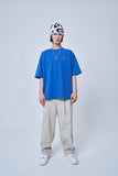 オーワイ(OY) BASIC ROUND LOGO T-BLUE