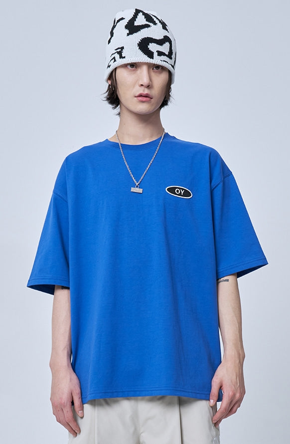 オーワイ(OY) BASIC ROUND LOGO T-BLUE