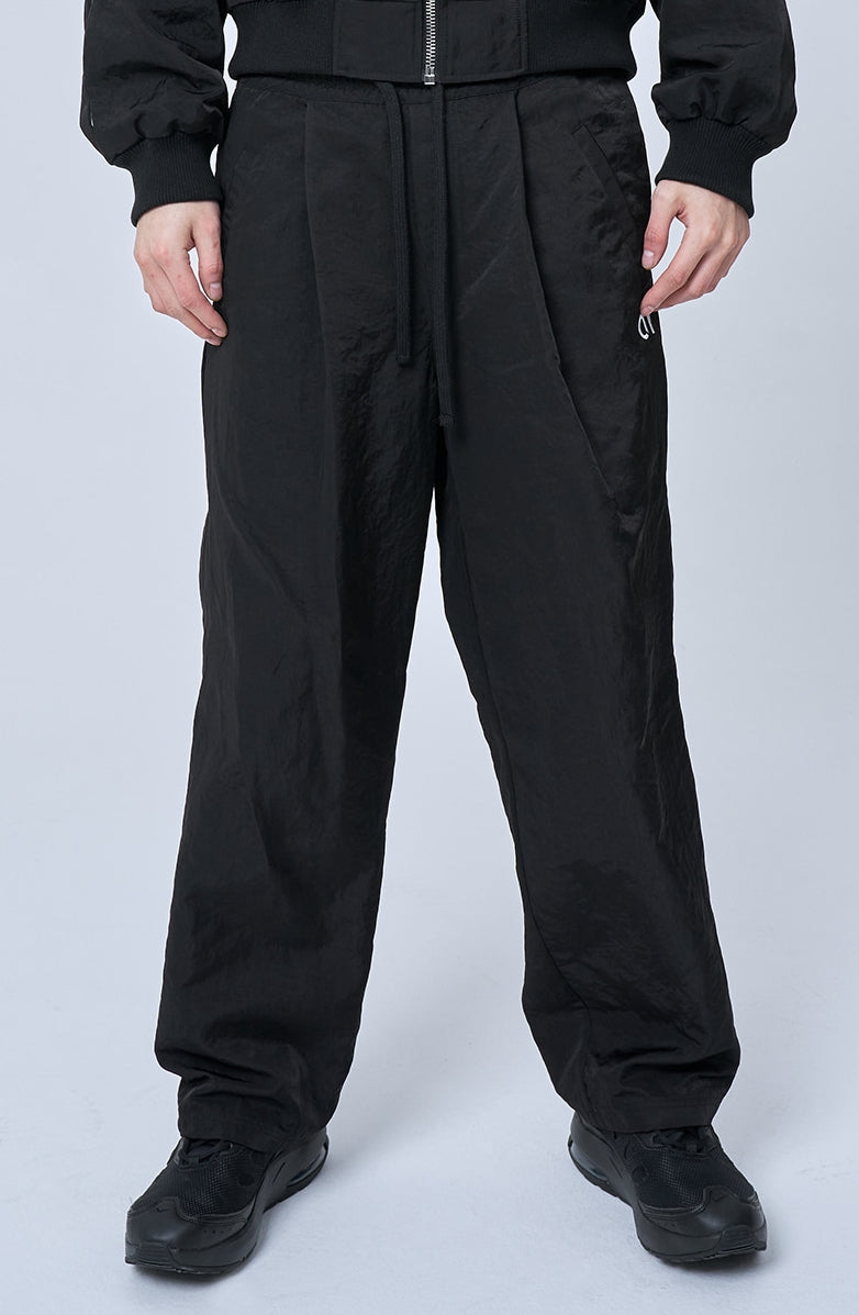 オーワイ(OY) DOUBLE PLEATS PANTS-BLACK
