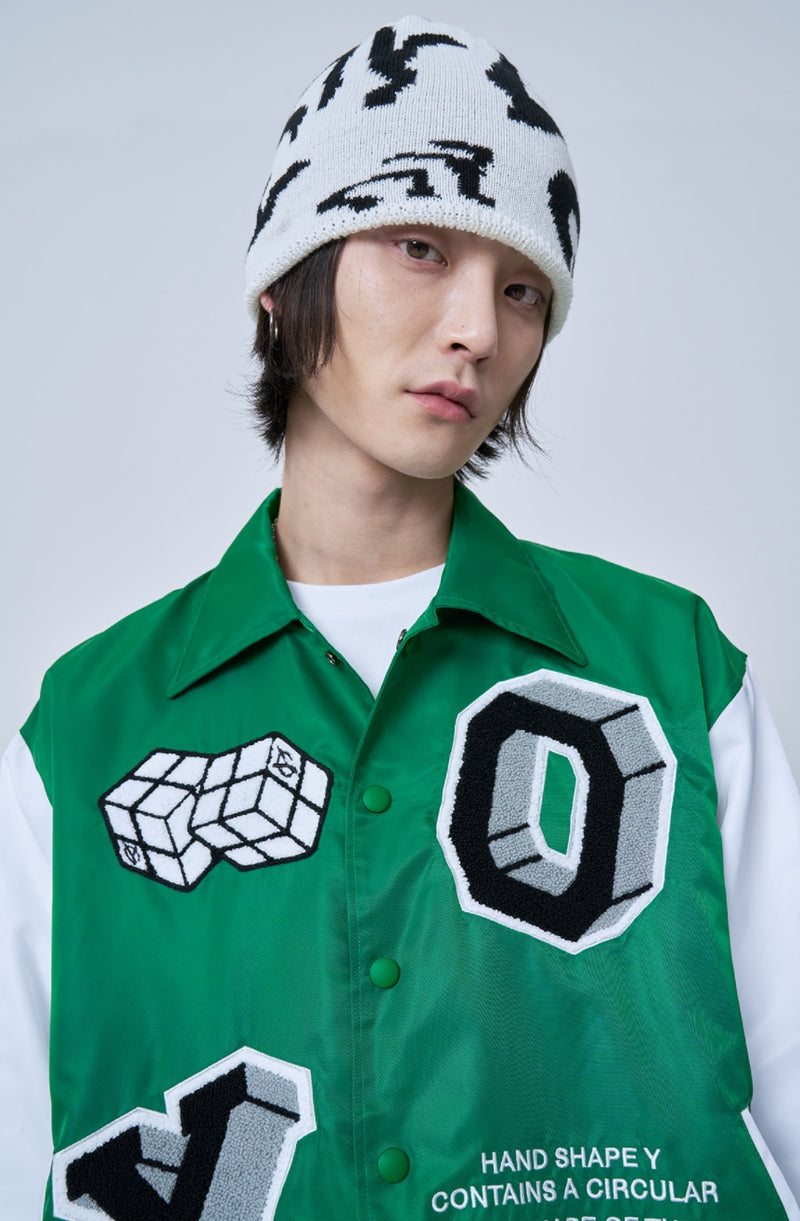 オーワイ(OY) WAVE LOGO BEANIE-WHITE