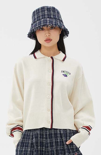 ROMANTIC CROWN(ロマンティック クラウン) BALLOON SLEEVE CARDIGAN_OATMEAL