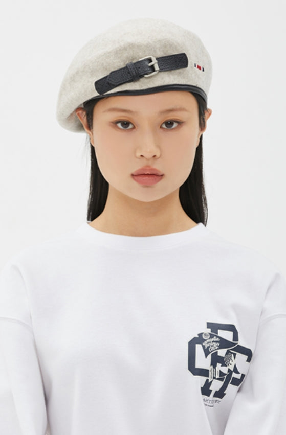 ROMANTIC CROWN(ロマンティック クラウン)  RC CLUB BUCKLE BERET_OATMEAL