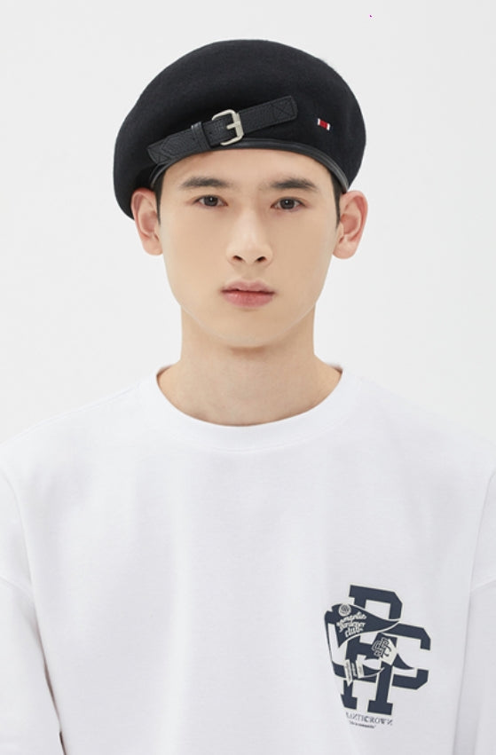 ROMANTIC CROWN(ロマンティック クラウン) RC CLUB BUCKLE BERET_BLACK