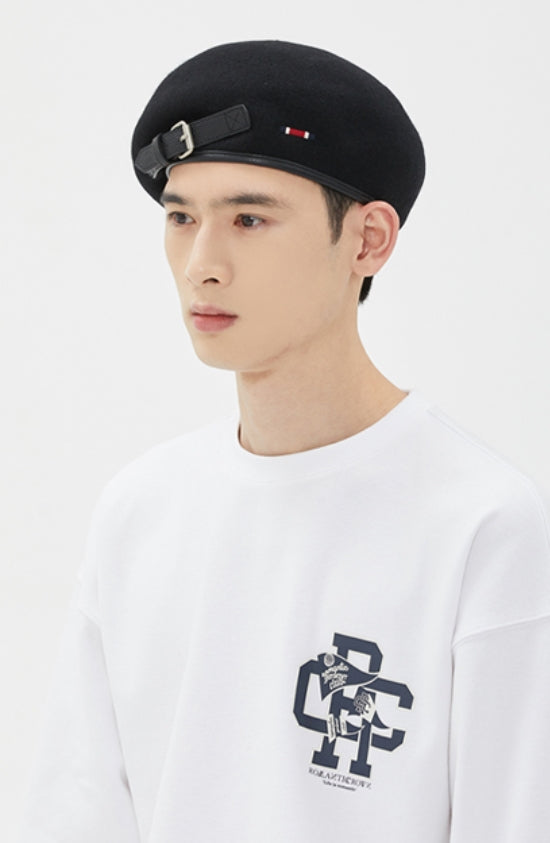 ROMANTIC CROWN(ロマンティック クラウン) RC CLUB BUCKLE BERET_BLACK