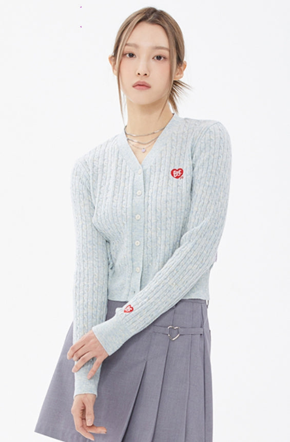 TARGETTO(ターゲット) CABLE SLIM CARDIGAN_MIX