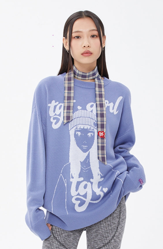 TARGETTO(ターゲット) TGT GIRL KNIT_SKY BLUE