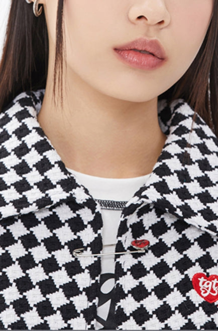 TARGETTO(ターゲット) HEART LOGO BROACH_RED