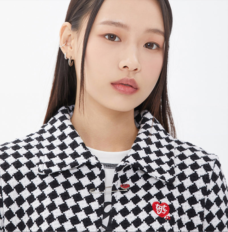 TARGETTO(ターゲット) HEART LOGO BROACH_RED