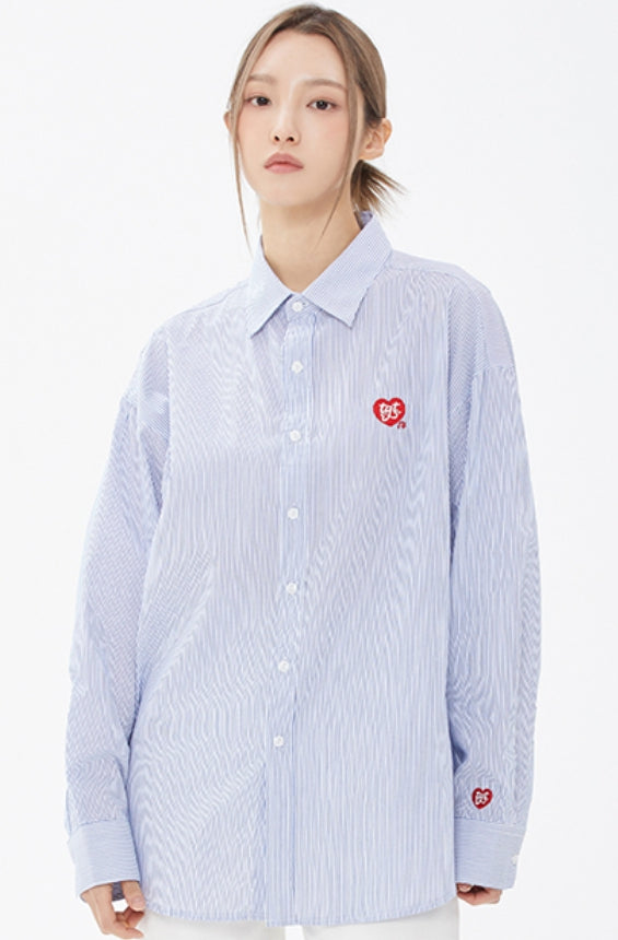 TARGETTO(ターゲット) HEART LOGO BASIC SHIRT_BLUE
