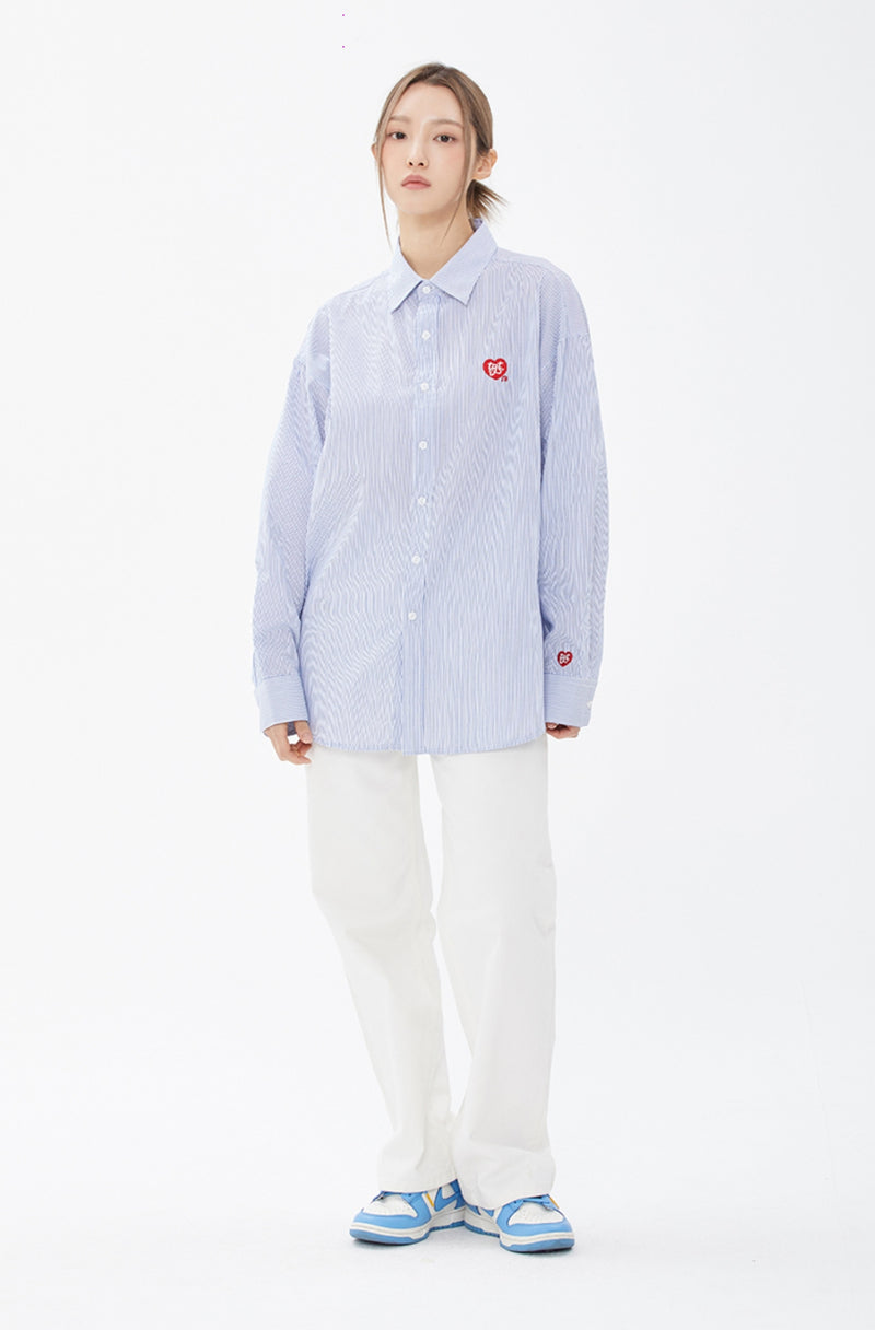 TARGETTO(ターゲット) HEART LOGO BASIC SHIRT_BLUE