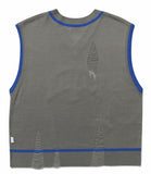 TARGETTO(ターゲット) DAMAGE KNIT VEST_CHARCOAL