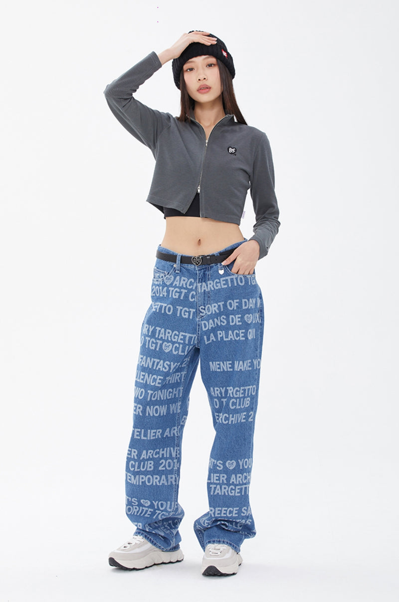 TARGETTO(ターゲット) TWO WAY ZIP UP_CHARCOAL