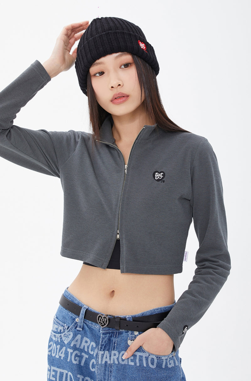 TARGETTO(ターゲット) TWO WAY ZIP UP_CHARCOAL