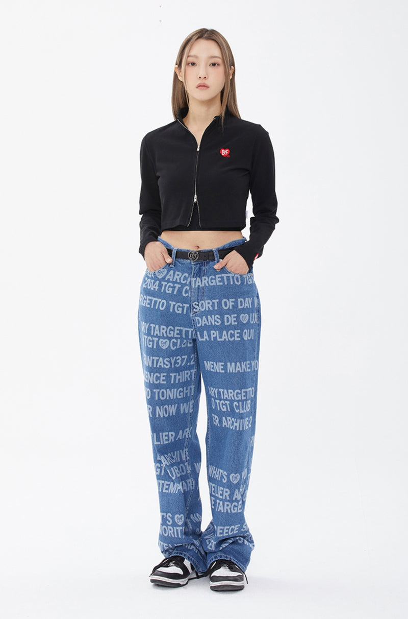 TARGETTO(ターゲット) TWO WAY ZIP UP_BLACK