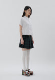 curetty (キュリティー)  C SIDE BUCKLE PLEATS SKIRT_GREEN