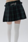 curetty (キュリティー)  C SIDE BUCKLE PLEATS SKIRT_GREEN