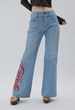 curetty (キュリティー) C BIG LOGO LOW-WAIST JEAN_BLUE