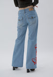 curetty (キュリティー) C BIG LOGO LOW-WAIST JEAN_BLUE