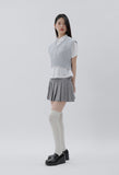 curetty (キュリティー) C BASIC CABLE KNIT VEST_LIGHT GREY