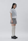 curetty (キュリティー) C BASIC CABLE KNIT VEST_LIGHT GREY