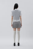 curetty (キュリティー) C BASIC CABLE KNIT VEST_LIGHT GREY