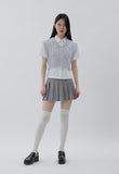 curetty (キュリティー) C BASIC CABLE KNIT VEST_LIGHT GREY
