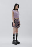 curetty (キュリティー) C BASIC CABLE KNIT VEST_PURPLE