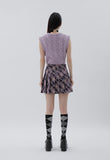 curetty (キュリティー) C BASIC CABLE KNIT VEST_PURPLE