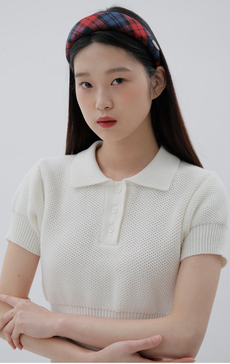 curetty (キュリティー)  C CHECKED HAIR BAND_RED