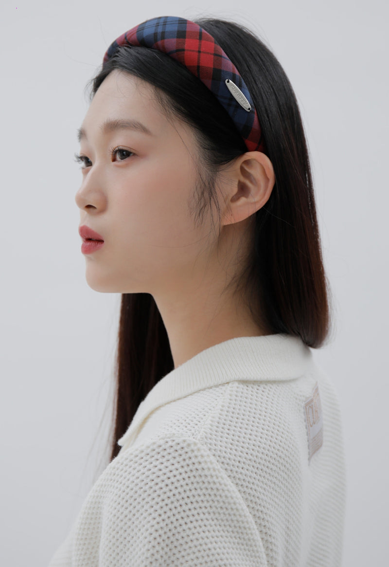 curetty (キュリティー)  C CHECKED HAIR BAND_RED