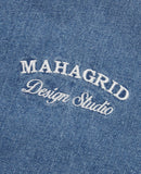 mahagrid (マハグリッド) DENIM VARSITY JACKET [BLUE]