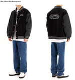 mahagrid (マハグリッド) DENIM VARSITY JACKET [BLACK]