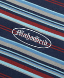mahagrid (マハグリッド) GOTHIC OVAL STRIPED LS TEE [NAVY]