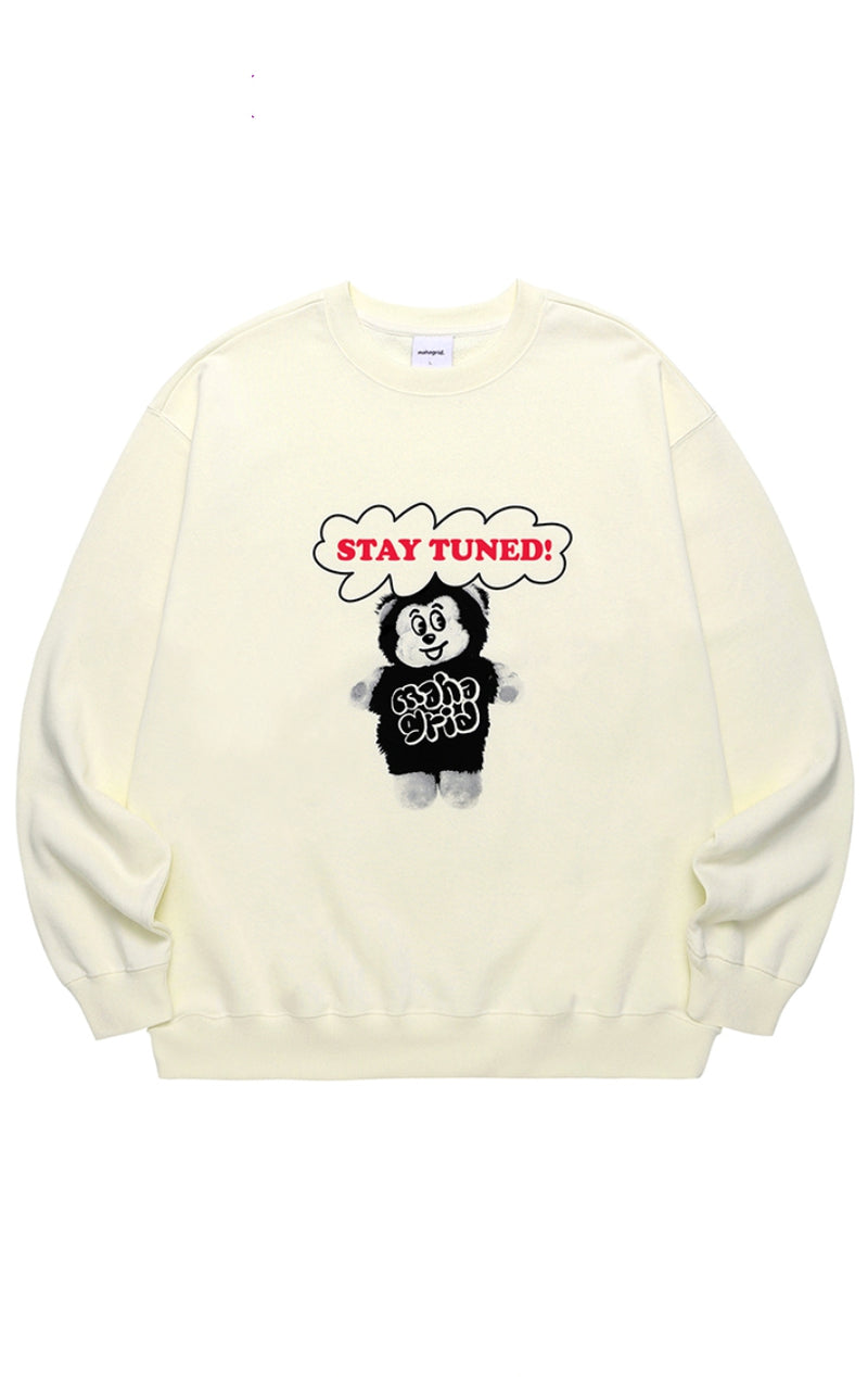 mahagrid (マハグリッド) MONKEY BUSINESS SWEATSHIRT [CREAM]