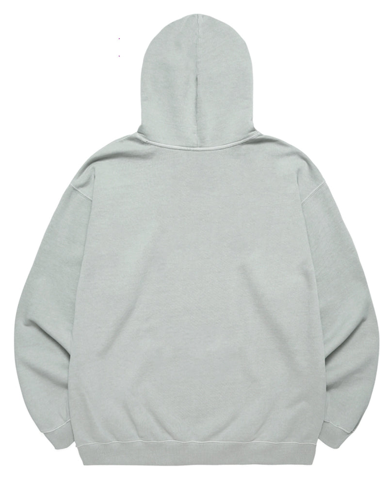 mahagrid (マハグリッド) RAW EDGE PIGMENT HOODIE [SAGE]