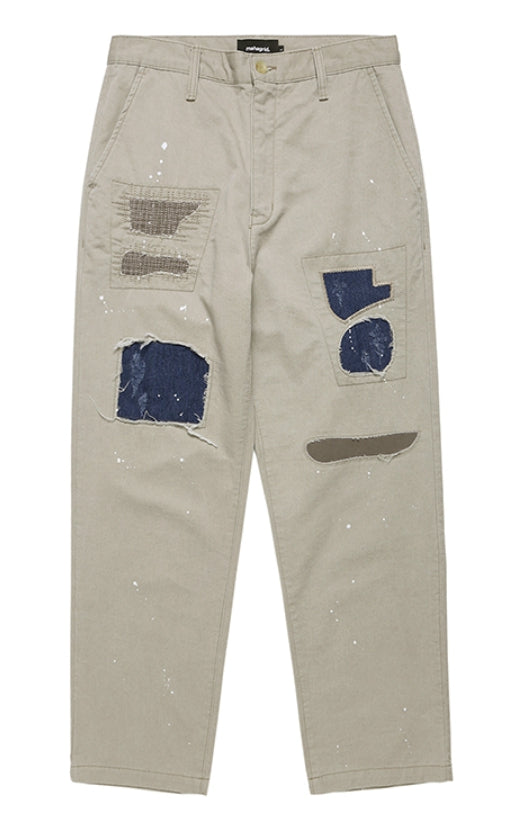 mahagrid (マハグリッド) REPAIRED WORK PANT [BEIGE]