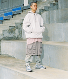 アジョバイアジョ(AJOBYAJO)     Oversized Hooded Anorak [Ivory]