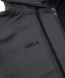 アジョバイアジョ(AJOBYAJO)    Twofold Oversized Zip-up Hoodie [Charcoal]