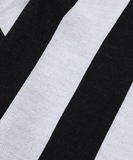 アジョバイアジョ(AJOBYAJO)    Stripe Oversized Cardigan [Black]