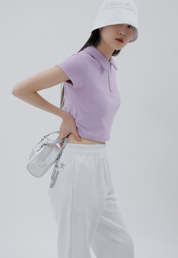 curetty (キュリティー) C TERRY ZIP-UP TOP_LIGHT VIOLET