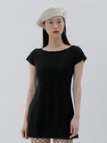 curetty (キュリティー) C BURNOUT BACK POINT DRESS_BLACK