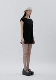 curetty (キュリティー) C BURNOUT BACK POINT DRESS_BLACK